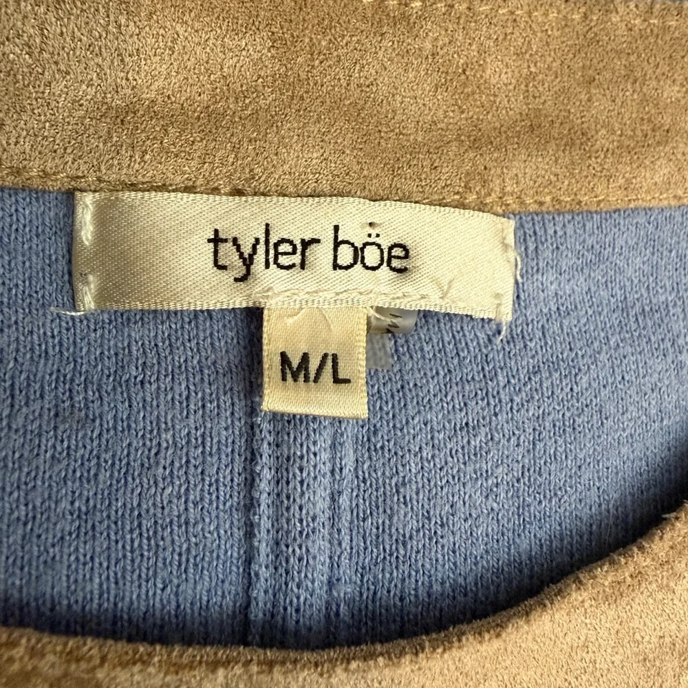 Tyler Boe Fringed Knit Poncho